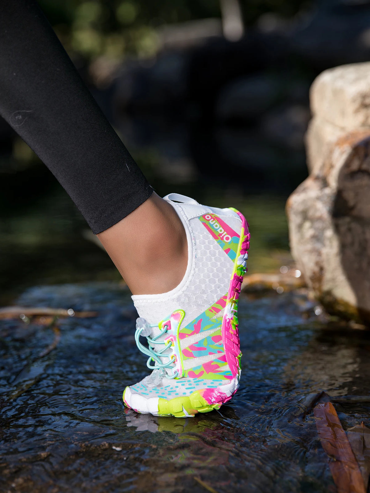 Oiaano Nouvelles chaussures de plage à séchage rapide « Camo » pour homme et femme, sandales aquatiques, baskets aquatiques pour homme, chaussures de sport et de marche