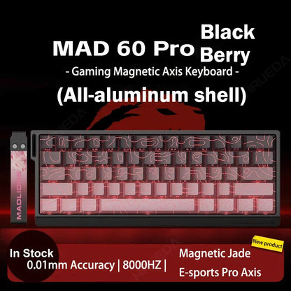 Madlions MAD 60/68 PRO Magnetic Switch Gaming Keyboard E-sport Custom Mechanical Aluminum Keyboard Ergonomics Accessories