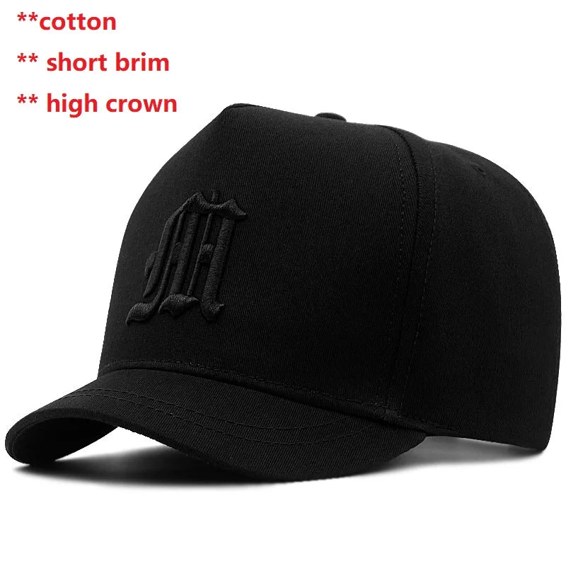 Men Women Baseball Cap Big Head Plus Size High Crown Top Quality Pure Cotton Oversize Sport Snapback Hat 58-60cm 61-68cm