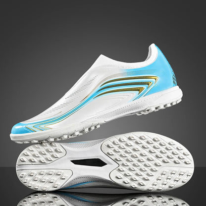 Chaussures de football TF unisexes, crampons légers pour terrain synthétique, semelle résistante à l'usure pour les matchs de football sur gazon artificiel en extérieur