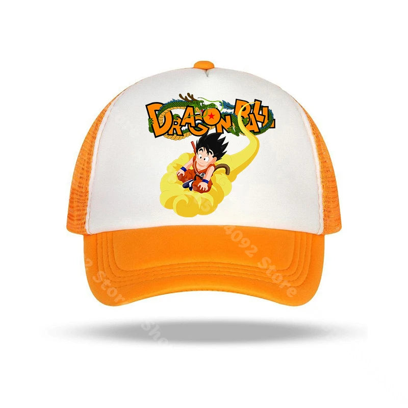 Dragon Ball-baseballkasketter med anime-figurer, solhat til børn og voksne, sommerhatte, åndbare, afslappede hatte, justerbare kasketter med skygge, gaver