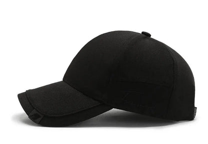 Hat Men's Tide Sunshade Cap Korean Men's Sun Hat Black Ins Tide Simple Casual And Versatile Baseball Cap