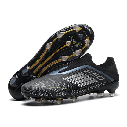 Men Football Boots Futsal Ultralight Soccer Shoes Training TF Match Long Spikes Breathable Indoor Sneakers Cleats Drop Shipping