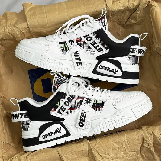 Ténis de couro de moda casual, novos ténis de skate, sapatos masculinos para atividades ao ar livre, corrida, desporto, caminhadas, ténis, plataforma, calçado de luxo