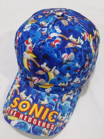 Shadow the Hedgehog 3D baseball cap for adults and children Sonic Amy Tails Knuckles printed flat edge ducktongue sun hat gifts