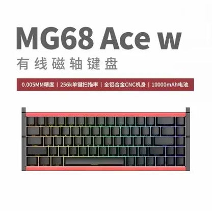 Irok MG68 MAX Keyboard Magnetic Switch Hot Swap RGB 8K Gamer Mechanical Keyboard PC E-Sports Gaming Accessories Customized Gift