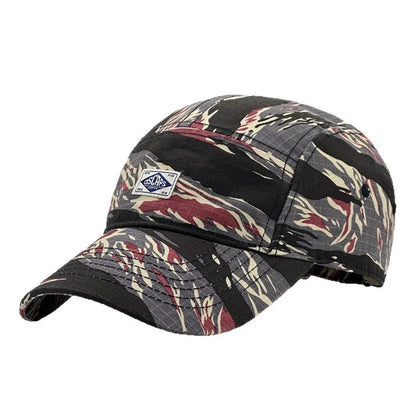 Cappellino da baseball con visiera corta in stile mimetico da lavoro per uomo e donna, cappellino unisex alla moda con visiera per la protezione dal sole all’aperto