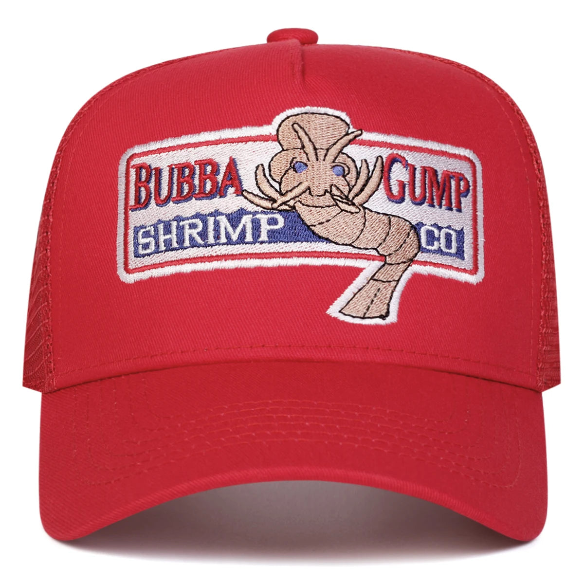 Unisex Shrimp Embroidery Baseball Net Caps Spring and Summer Outdoor Adjustable Casual Hats Sunscreen Hat Sports Cap