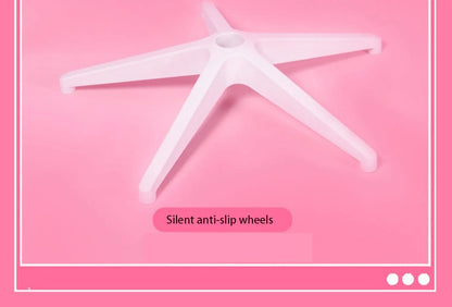 Pink Cartoon Electric Sound Girl Office Chair 360 ° Lift Rotating Home Computer Game Student Learning to Upgrade Latex Cushion