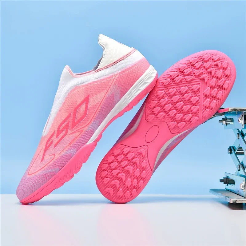 Nouvelles chaussures de football pour hommes, chaussures de sport, chaussures de football de haute qualité, ultralégères, chaussures de futsal, haute tige, respirantes, antidérapantes, pour match en extérieur