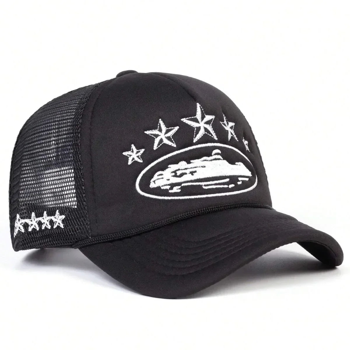 Unisex Men Women Cap Pentagram Embroidery Baseball Net Caps Spring Summer Outdoor Adjustable Casual Hats Sunscreen Hat