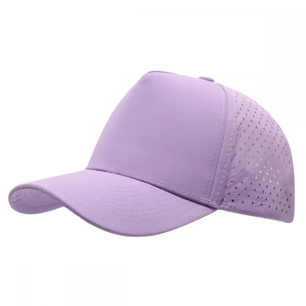 1PC New Five-ply laser perforated quick-drying cap breathable sports visor cap summer waterproof perforated truck baseball cap