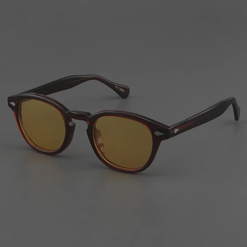 Polarized Sunglasses Men Women Johnny Depp Lemtosh Style Sun Glasses Retro Round Acetate Frame UV400 Lens Oculos