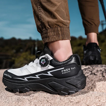 Herren-Sneaker Casual Outdoor rutschfest stoßdämpfend vielseitig Offroad-Wanderschuhe bequeme Laufschuhe für Herren mit weicher Sohle