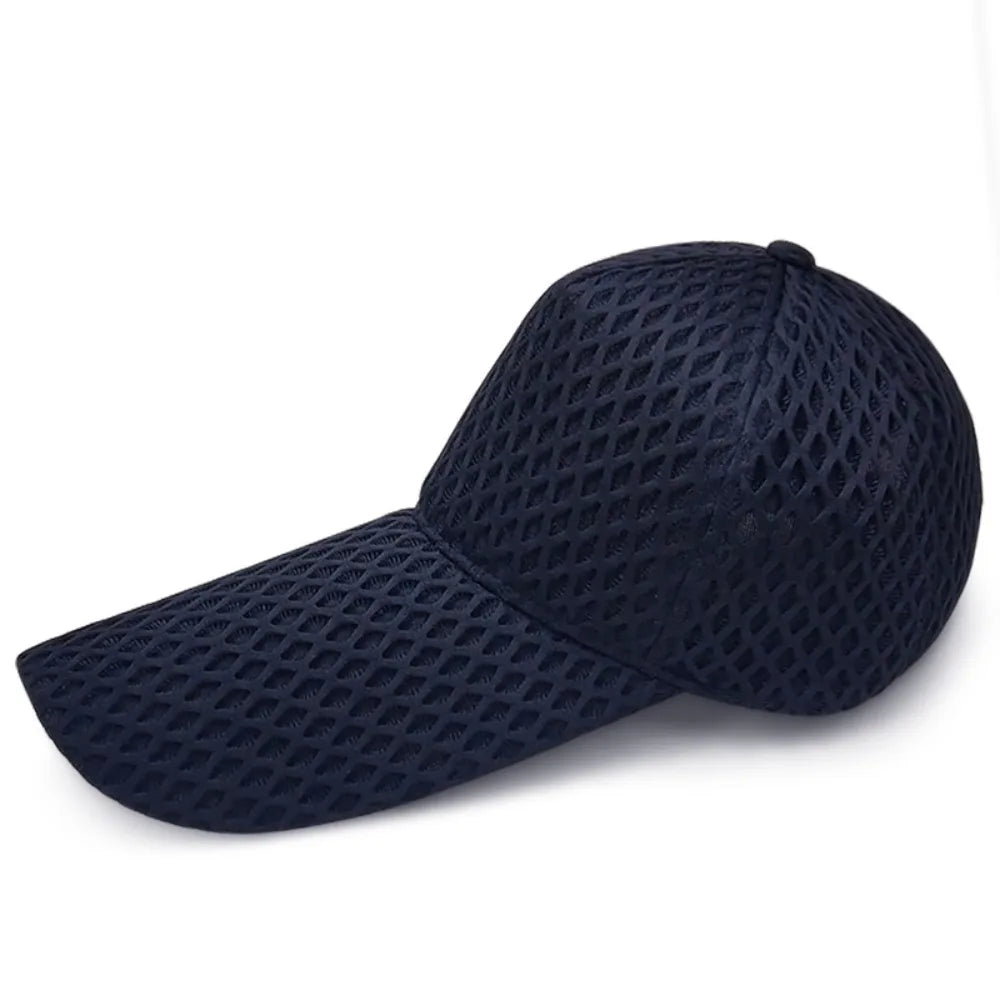 Quality 14cm Long Brim Sun Hat Big Size Large Head Baseball Caps Mesh Sunshade Oversize Trucker Cap Men