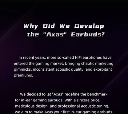 KZ Axas Gaming Earbuds Wired IEM HiFi Bass Headphones with Microphone, FPS Gaming Earphones, KZ Axas In-Ear Monitor Earbuds for PC Mobile & Console Gaming