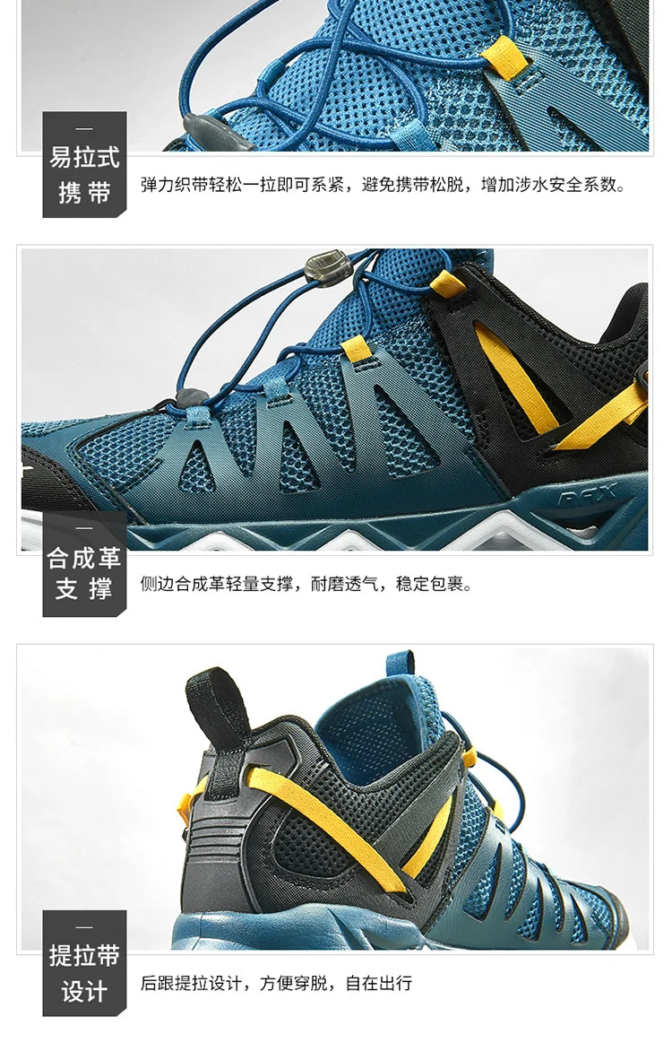 RAX Upstreams Aqua-schoenen voor heren, outdoorsport-sneakers voor mannen, outdoor-zomersandalen voor op het strand, visschoenen, zwemschoenen