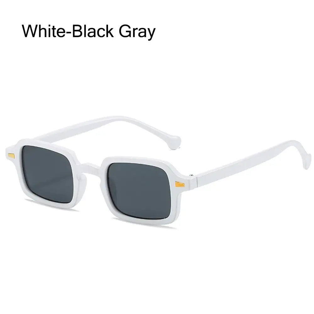 Fashion Square Sunglasses Women New Retro Rivets Decoration Glasses  Men Leopard Blue Sun Glasses Gradient Shades UV400