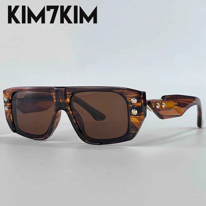 Steampunk Square Polarized Sunglasses Men Big 2026 Luxury Brand Punk UV400 Driving Sun Glasses Fashion Eyewear For Male Shades
