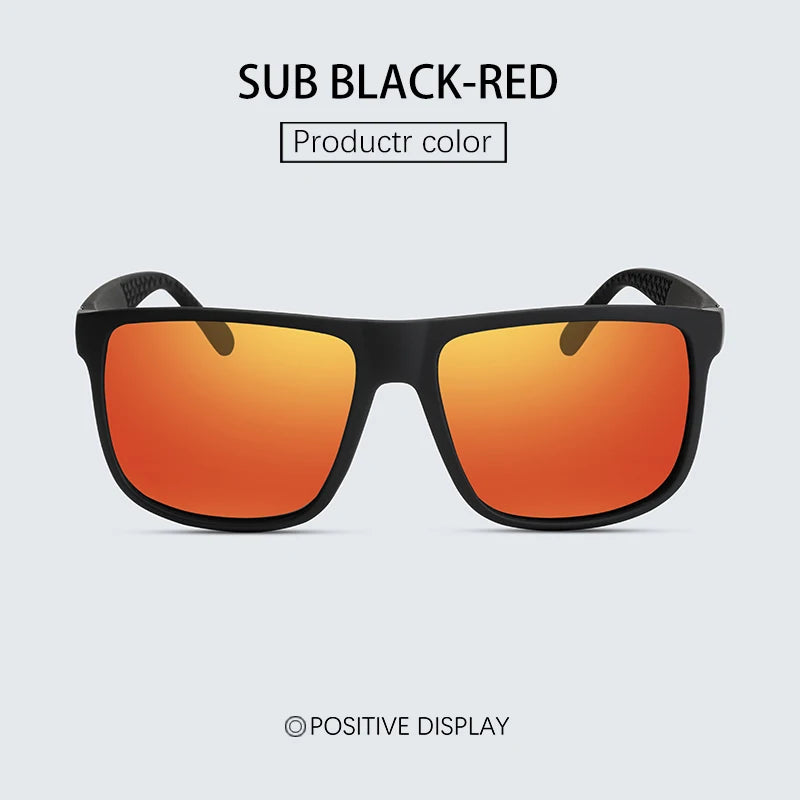 Luxury Square Polarized Cycling Sunglasses UV400 Male Vintage Eyewear Men Women Fashion Travel Driving Fishing Windproof Glasses