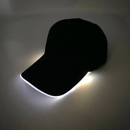 Adult Hat Led Optical Fibre Cap Hip Hot Hat NightClub Concert Masquerade Outdoor Fun Event Supplies Rap Summer Hat