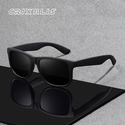 CRIXALIS Square Polarized Sunglasses For Women Men Vintage Fashion Driving Fishing Outdoor Climbing Mirror UV400 Protection
