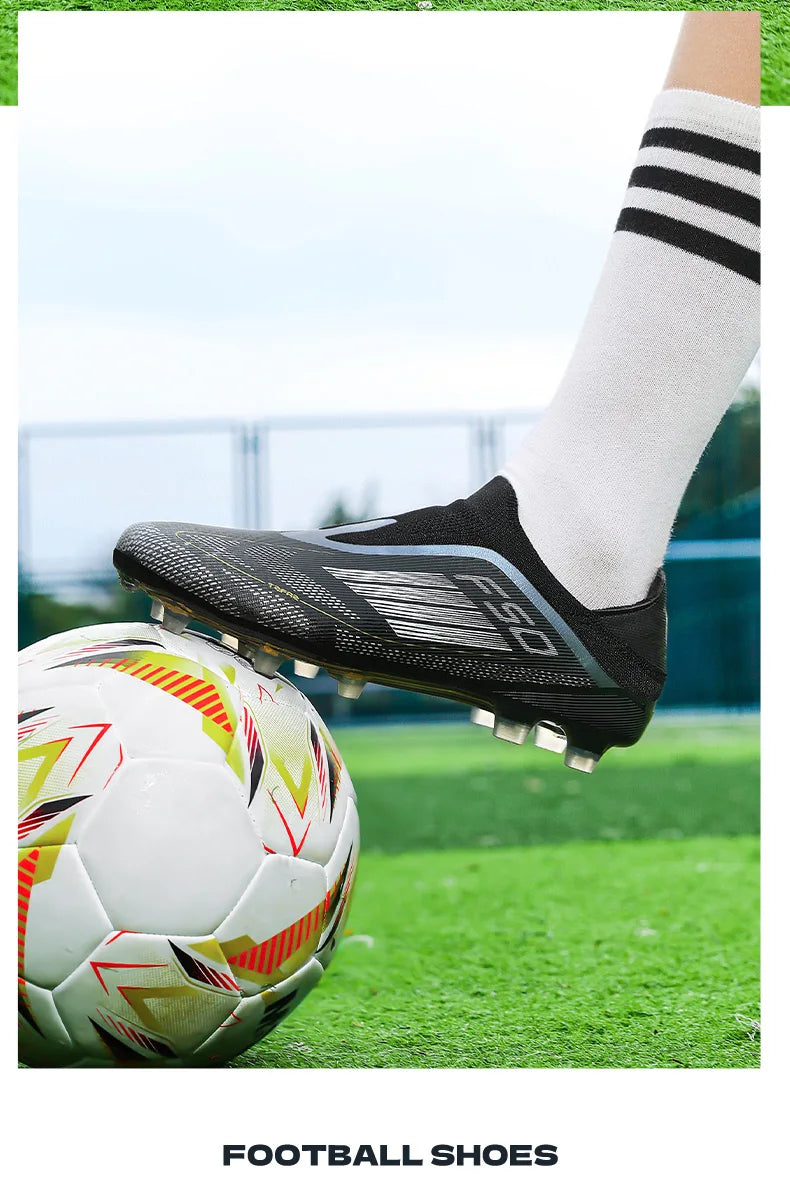 New Men's Football Boots Turf Comfortable Soccer Shoes Sport Fg Grass Cleats Futsal Non Slip Outdoor Adult Ultralight Non-Slip