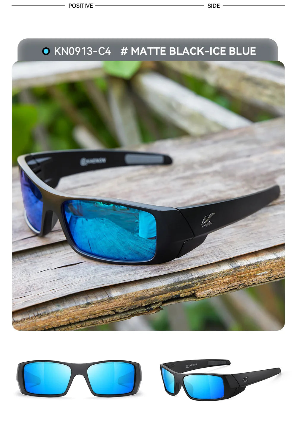 Kaenon Polarized Sport Sunglasses For Men And Women Ideal for Driving Fishing Cycling and Running UV Protection Glasses With Box