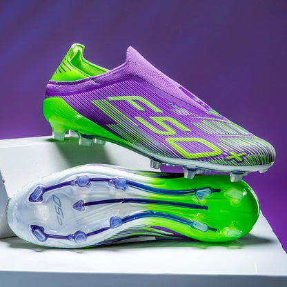 Nouvelles chaussures de football pour hommes, chaussures de football sur gazon, ultralégères, confortables, crampons d'intérieur antidérapants, crampons FG pour terrain synthétique, futsal, adulte, antidérapantes