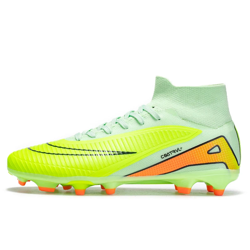 Chaussures de football montantes pour hommes, crampons longs, chaussures de football pour adultes, légères, entraînement sportif professionnel