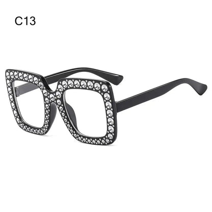 Kids Fashion Sunglasses Square Glitter Children Sun Glasses Boy Girl Stylish Diamond Goggles Baby Shades Party Eyewear UV400