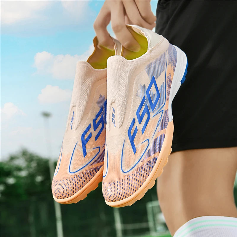 Chaussures de Football pour hommes, bottes de Football antidérapantes pour adultes, ultralégères, crampons d'intérieur, antidérapantes, Fg, gazon, Futsal, confortables, nouvelle collection