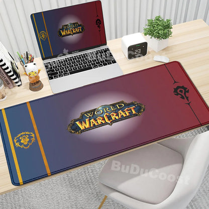 Anime World of Warcraft gaming podloga za stol, podloga za miš, računalni dodaci, XXL, zaključani rub, podloga za tipkovnicu i miša, gamerski tepih, uredske podloge