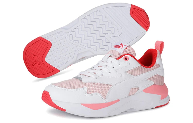 Chaussures de sport basses décontractées Puma X-Ray en tissu mesh, à lacets, amortissantes, durables, blanches 374122-06