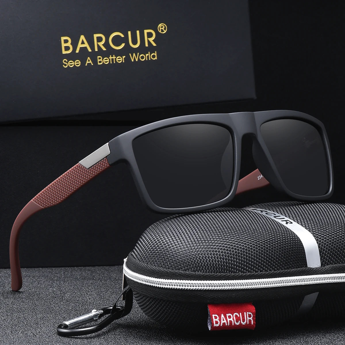 BARCUR Simple And Comfortable Business Style Sunglasses For Daily Travel, Uv Protection Brand Packaging