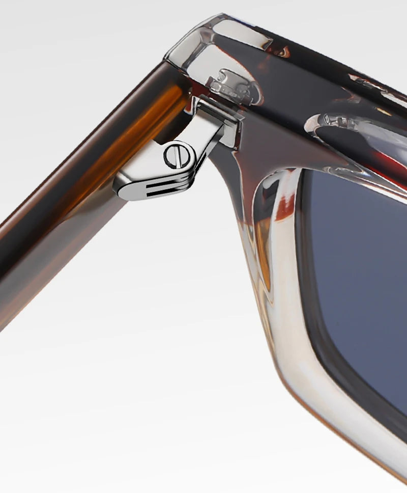 Swanwick TR90 retro polarized sunglasses men acetate square sun glasses for women unisex UV400 grey black European style