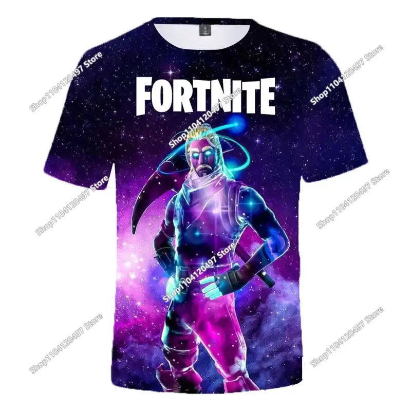 Коледна 3D тениска Fortnite Tees Battle Royale, стрийтуеър за деца, Victory Game, мъже и жени, Harajuku тениска, тийнейджърски дрехи