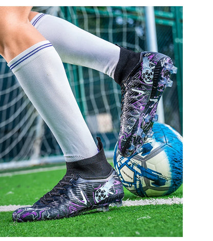 Nouvelles chaussures de football professionnelles pour hommes, chaussures de football antidérapantes, unisexes, respirantes, chaussures de futsal, nouvelles chaussures à crampons, livraison directe, ultralégères