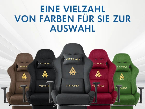 HAPIHAPPY Fashion Gaming Chair Genuine Leather Computer Office Chair with Footrest, Pocket Spring Cushion, Linkage Armrests, Ergonomic Game Chair