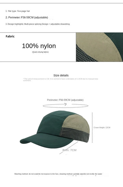Packable Outdoor Hat Unstructured Design UPF 50+ Sun Protection Sport Hats for Women Men Baseball Caps Lightweight