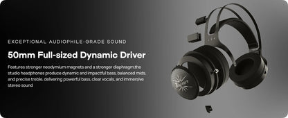 Linsoul Kiwi Ears Altruva Hi-Fi 50mm Dynamic Driver Headphones Open-Back Audiophile Headphones Premium Studio Sound