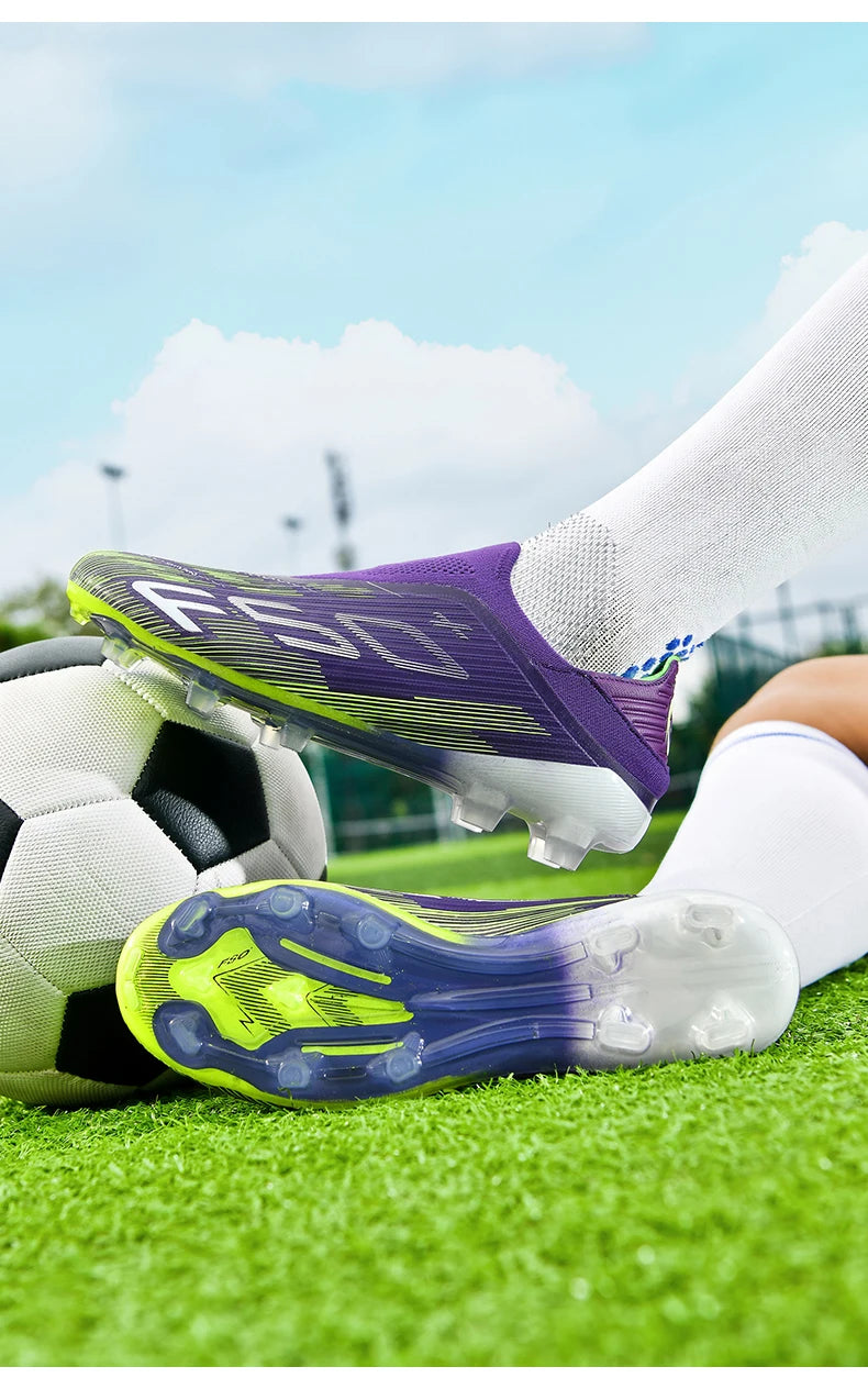 New Men's Football Boots Grass Cleats Futsal Comfortable Turf Soccer Shoes Sport Ultralight Fg Non Slip Indoor Adult Non-Slip