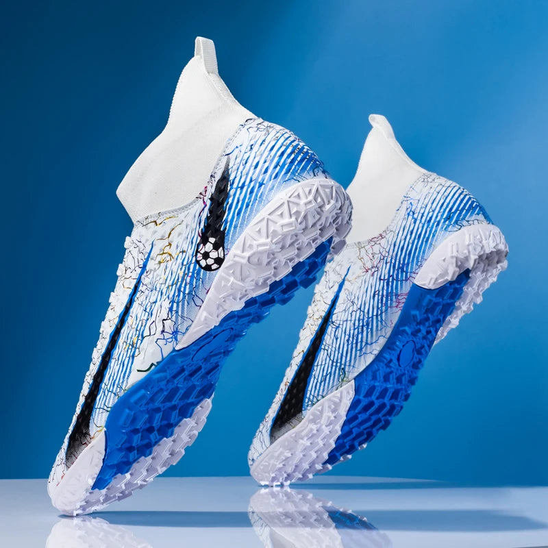 Chaussures de football coordonnantes pour hommes et femmes, chaussures de football professionnelles pour enfants, chaussures de football athlétiques en plein air, TF, FG