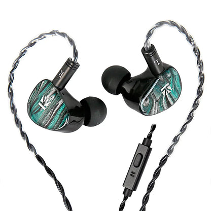 Écouteurs KBEAR KB03 Alkaid HIFI, écouteurs intra-auriculaires trn améliorés avec armature équilibrée Knowles, 1DD + 1BA + 1 à conduction osseuse