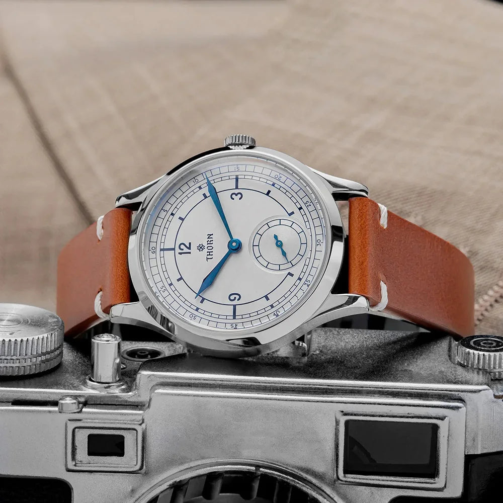 Thorn T001 Quartz Watch Fashion Sapphire Waterproof Grilled Men Watch VD78 Movement 316L Stainless Steel Business Luxurys Watch