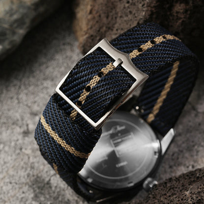 【Escapement Time】VH31 Quartz Movement Pilot Watch with Type-A or Type-B do the old black 38mm Case Waterproof 100M Sapphire