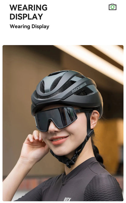 ROCKBROS Cycling Glasses Polarized Photochromic Anti-Fog Sunglasess Windproof Goggles Sport MTB Road Bike Shades