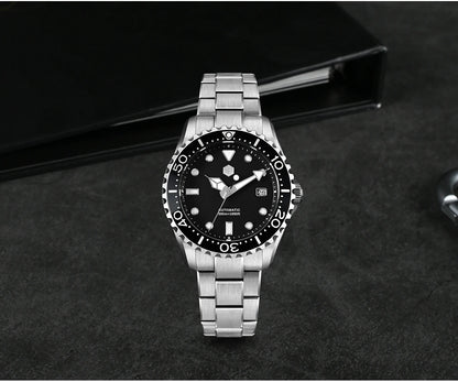 San Martin New 40-44mm Luxury Men's Diver Watch Classic High Quality NH35 YN55 Automatic Mechanical Sapphire BGW-X1 20Bar SN0009