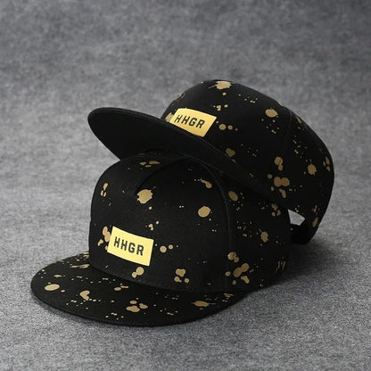 Baseballcap mit flachem Schirm, Buchstabenstickerei für Herren, vielseitig kombinierbar, Damen-Sommer-Hip-Hop-Hut, Outdoor-Sonnenschutz, verstellbare Schirmmütze