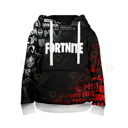 Суитшърт с качулка за момчета Fortnite Cool Heroes Cosplay, детски дрехи с анимационен дизайн, пролетно-есенно бебешко палто, детско яке с качулка